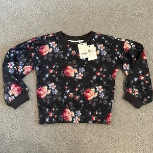 Janie and Jack x Brown Girls Do Ballet Floral Sweatshirt - NWT